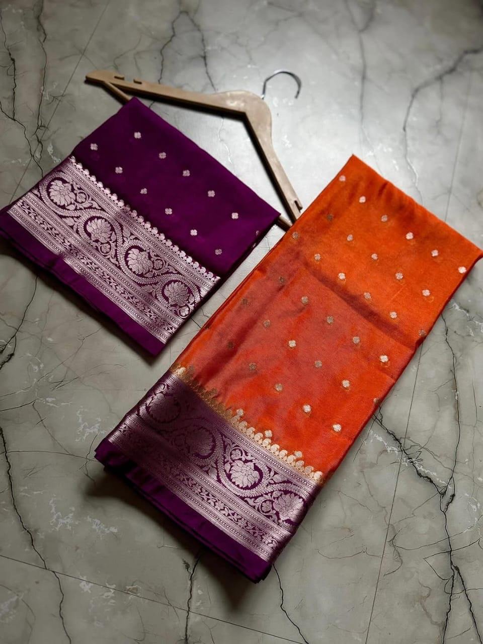 Warm Silk Fancy Butti Saree - View 3